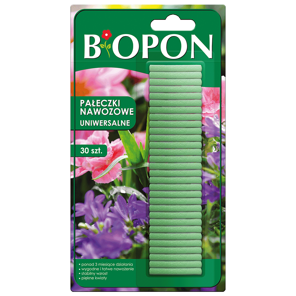 BIOPON Pałeczki nawozowe uniwersalne 30szt