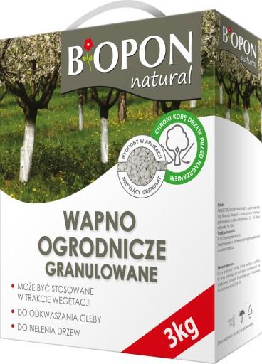 BIOPON Wapno do bielenia i odkwaszania gleby 1kg