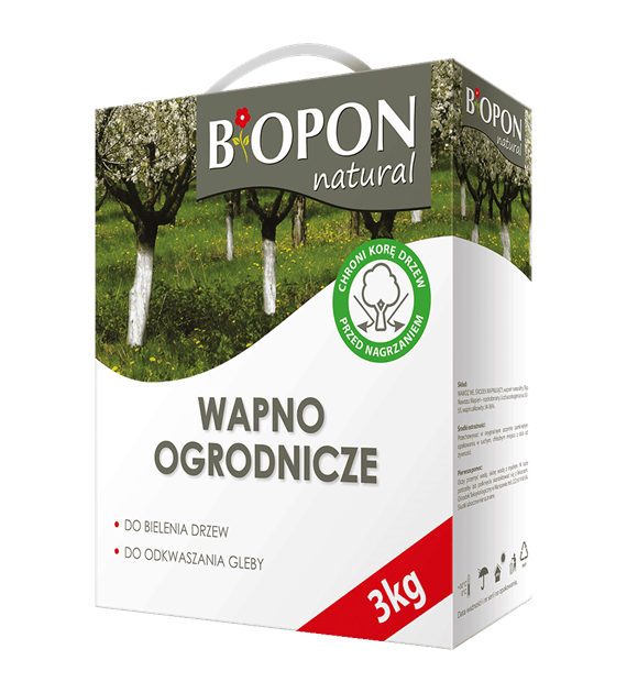 BIOPON Wapno do bielenia i odkwaszania gleby 1kg