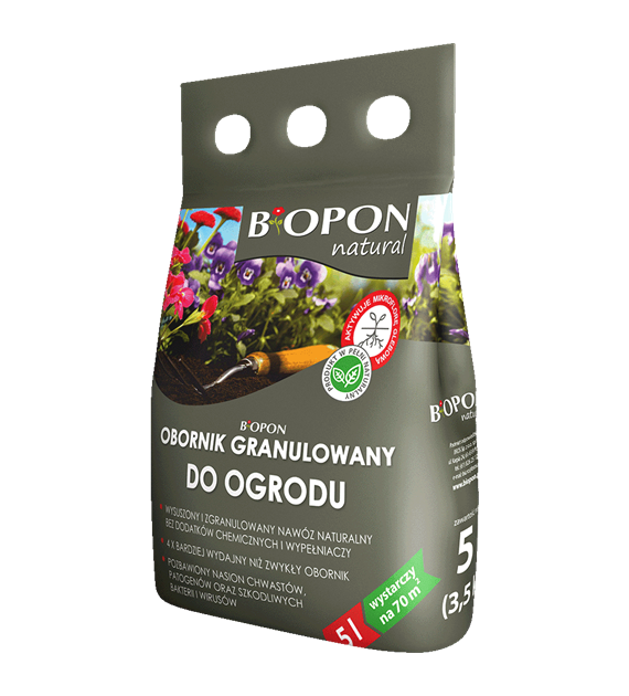 BIOPON Obornik granulowany do ogrodu 5L