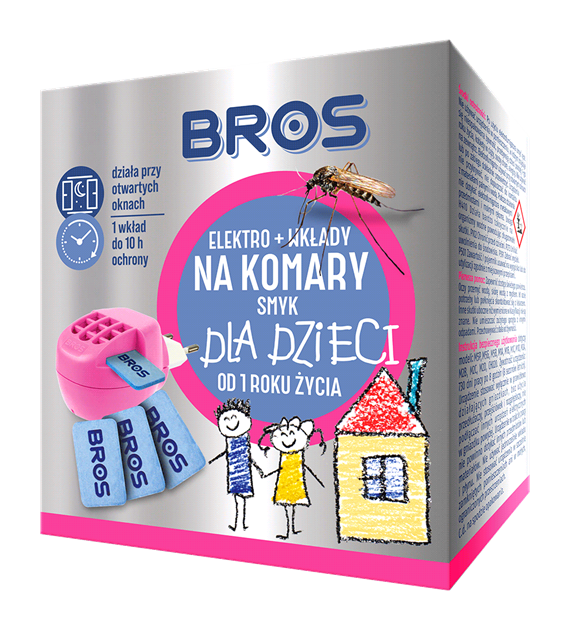 BROS Elektro + WKŁADY na komary dla dzieci /12/