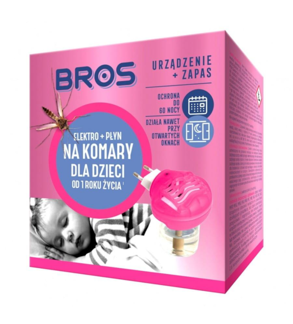BROS Elektro + płyn na komary dla dzieci /12/