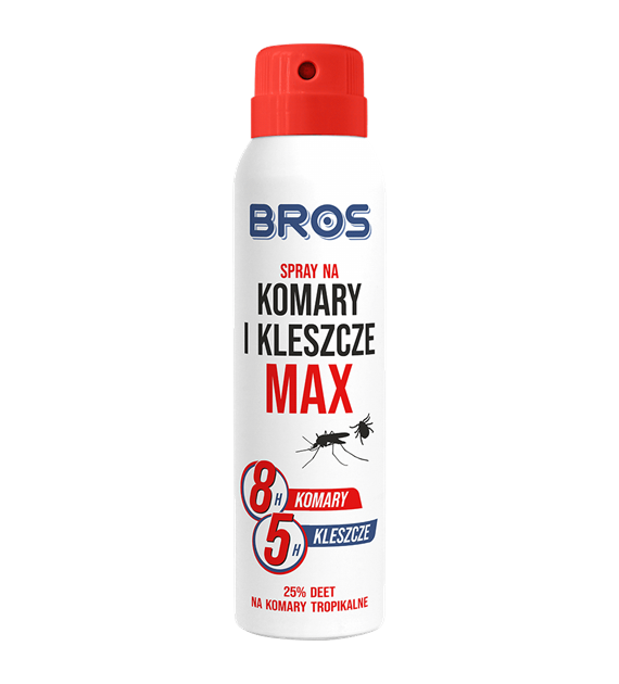 BROS Spray na komary i kleszcze Max 90 ml /12/