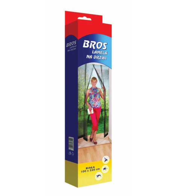 BROS Lamela na drzwi 100 X 220 4 pasy biała