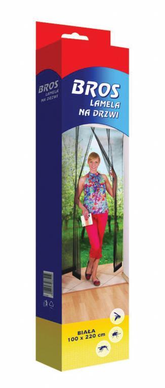 BROS Lamela na drzwi 100 X 220 4 pasy biała