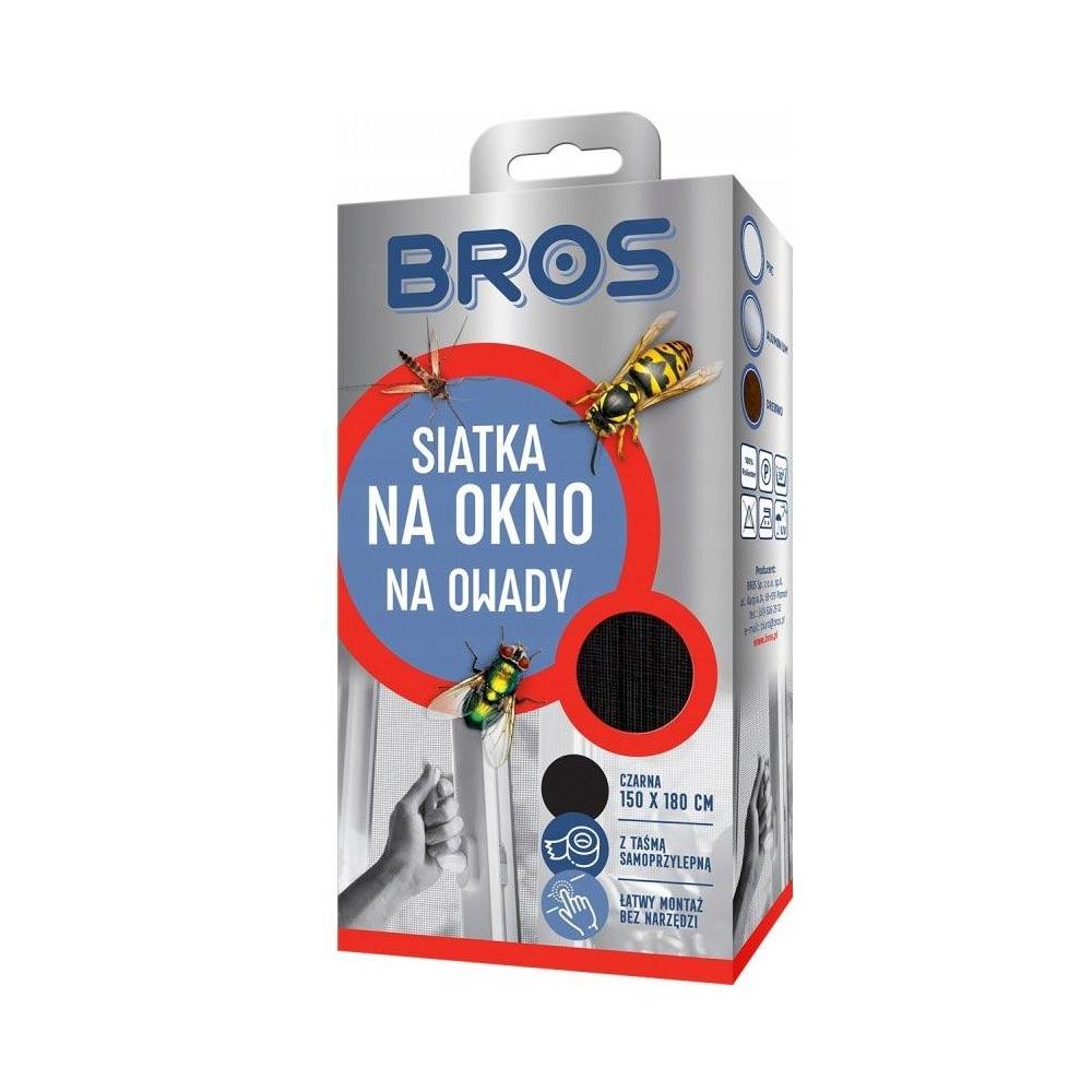 BROS Siatka na okno 150 X 180 czarna /10/