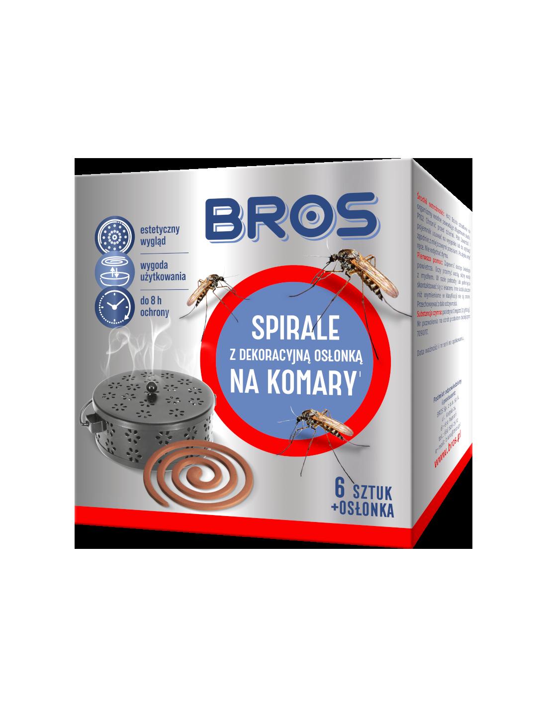 BROS Spirala na komary z dekor.osłon. 6szt.