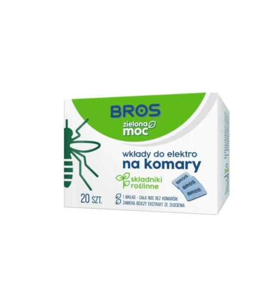 BROS Zielona Moc Wkłady do elektro na komary 20szt