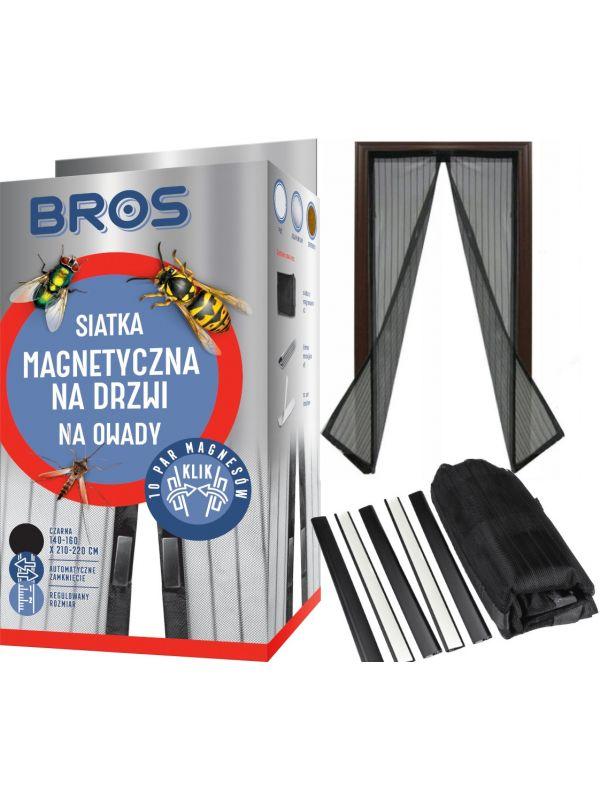 BROS Siatka na drzwi magnetyczna 100x220 biała/8/