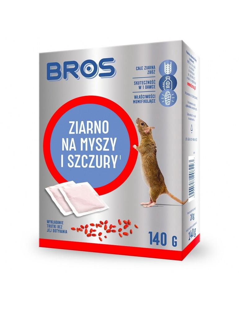 BROS Ziarno na myszy i szczury 140g /12/
