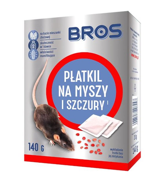 BROS Płatki na myszy 140g /12/