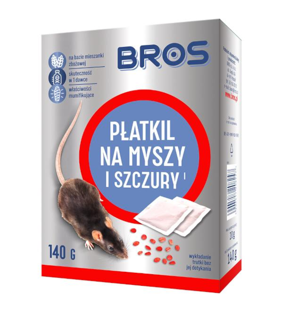 BROS Płatki na myszy 140g /12/