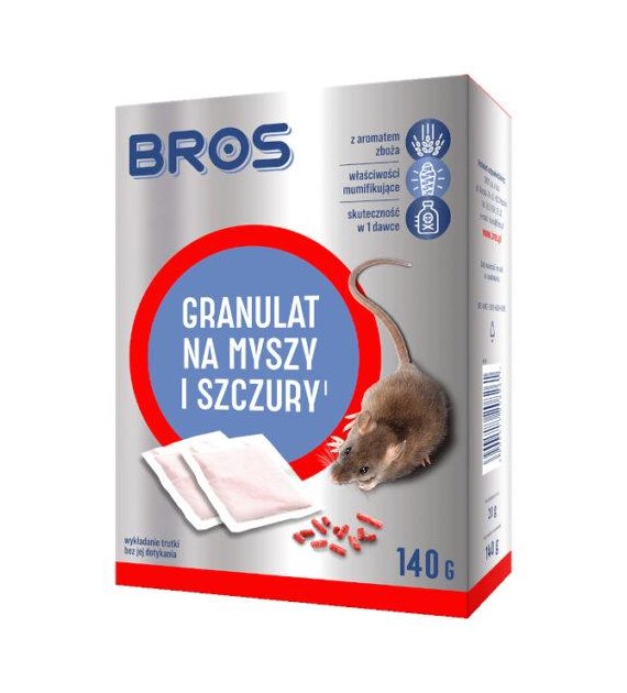 BROS Granulat na myszy 140g /12/