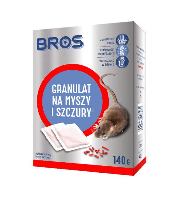BROS Granulat na myszy 140g /12/