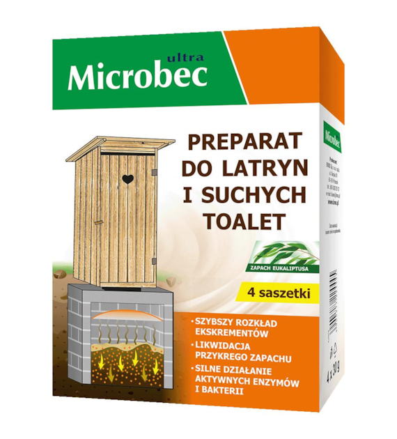 BROS Microbec preparat do latryn i toalet 4x30g