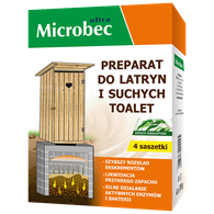 BROS Microbec preparat do latryn i toalet 4x30g