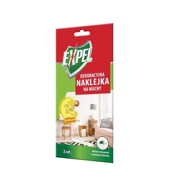 EXPEL Dekor. naklejka na muchy 2sz świeci w ciemno