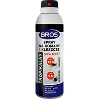 BROS Spray na komary i kleszcze 50% DEET 180ml 12/
