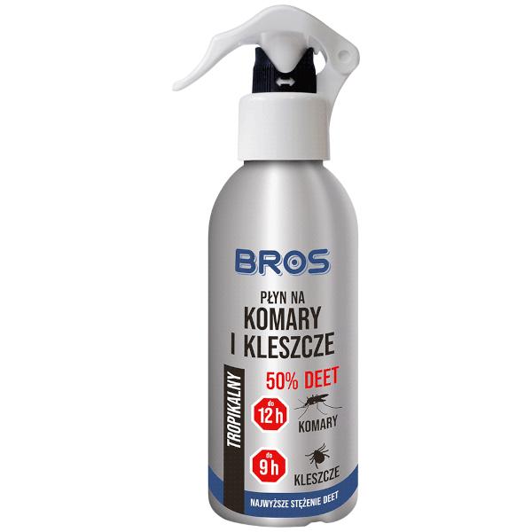 BROS Płyn na komary i kleszcze 50% DEET 130ml