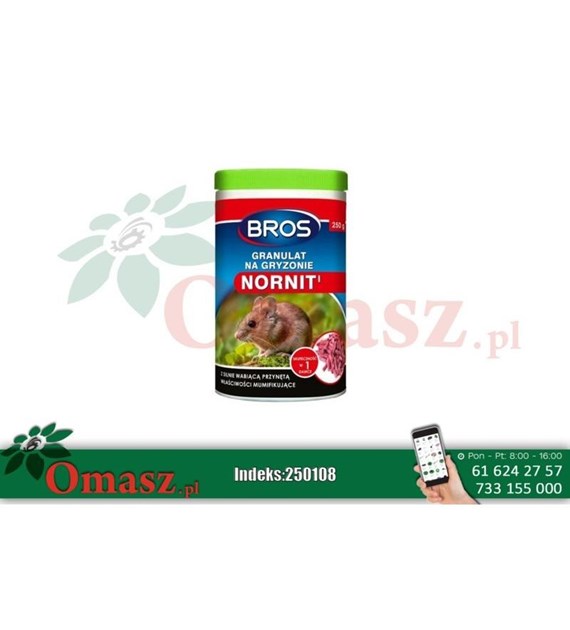 BROS NORNIT Granulat na nornice i karcz. 1kg /6/