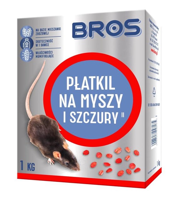 BROS Płatkil na myszy 1kg /6/