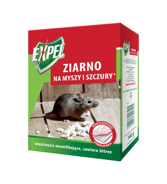 EXPEL Ziarno na myszy i szczury 140g