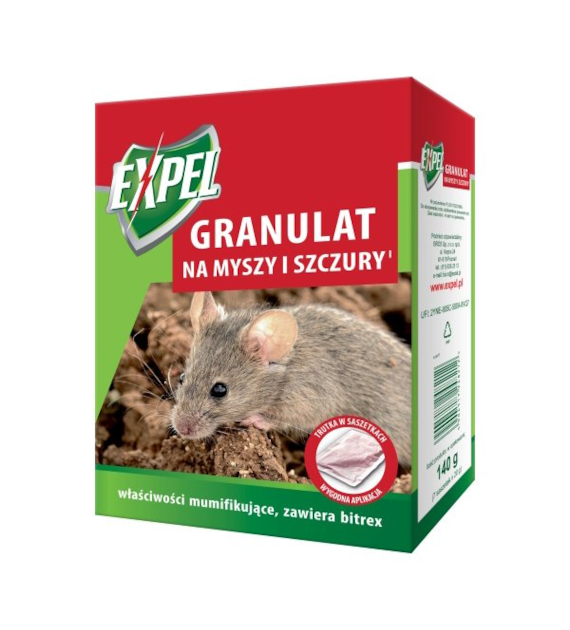 EXPEL Granulat na myszy i szczury 140g