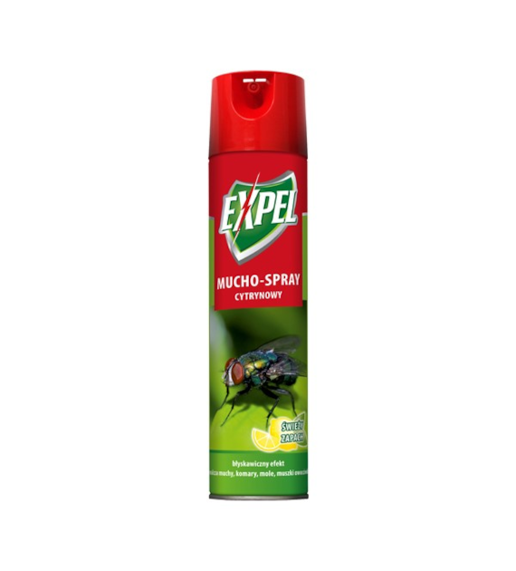 EXPEL Muchospray cytrynowy 400ml /12/