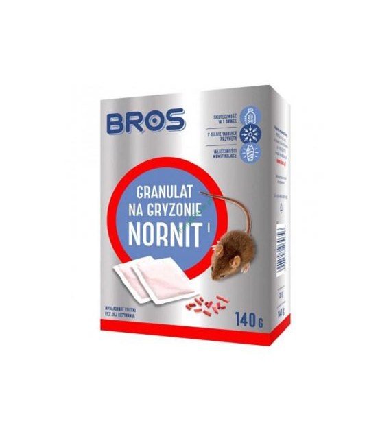 BROS NORNIT Granulat na nornice i karcz. 140g/12/