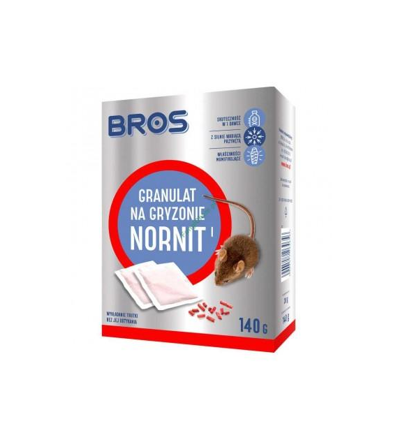 BROS NORNIT Granulat na nornice i karcz. 140g/12/