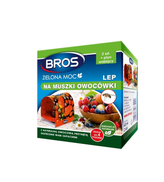 BROS Zielona Moc lep na muszki owocówki 2 szt.
