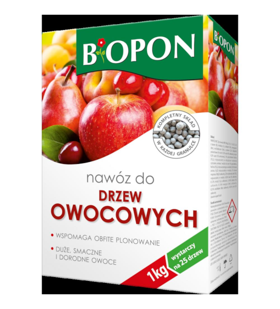 BIOPON Nawóz do drzew owocowych  granulat 1kg/12/
