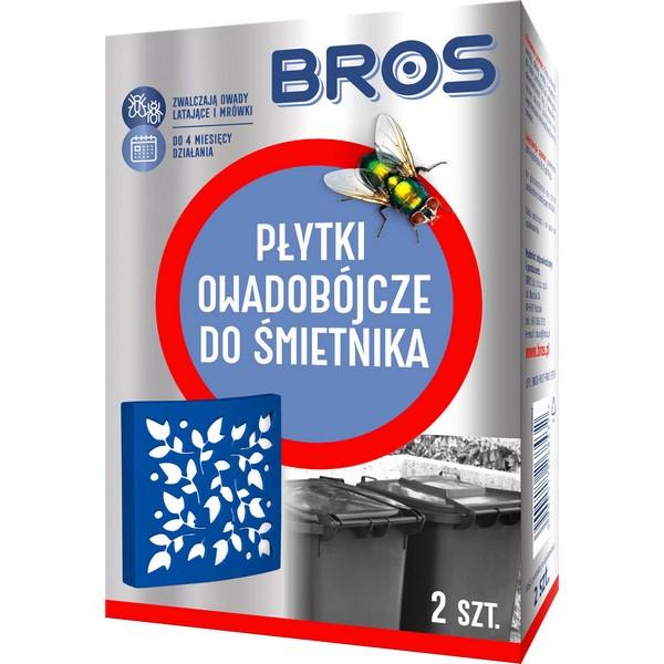 BROS Płytki owadobójcze do śmietnika 2szt.