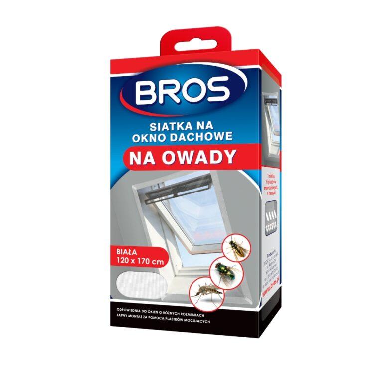BROS Siatka na okno dachowe 120x170 biała