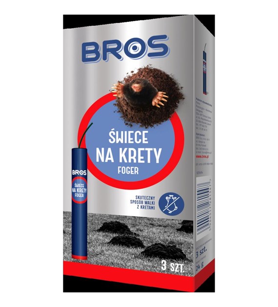 BROS Świece na krety FOGER 3szt /20/
