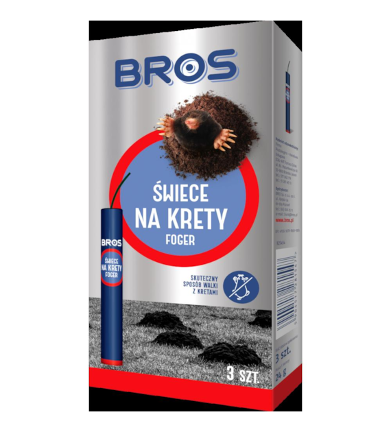 BROS Świece na krety FOGER 3szt /20/