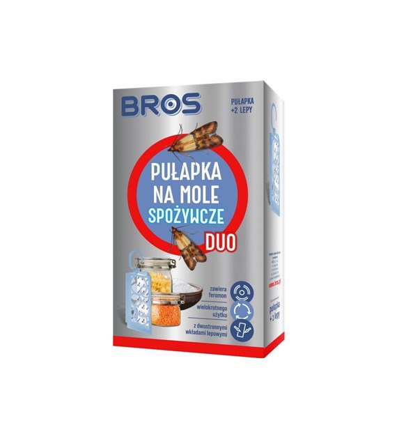 BROS Pułapka na mole spożywcze DUO+2 wkłady