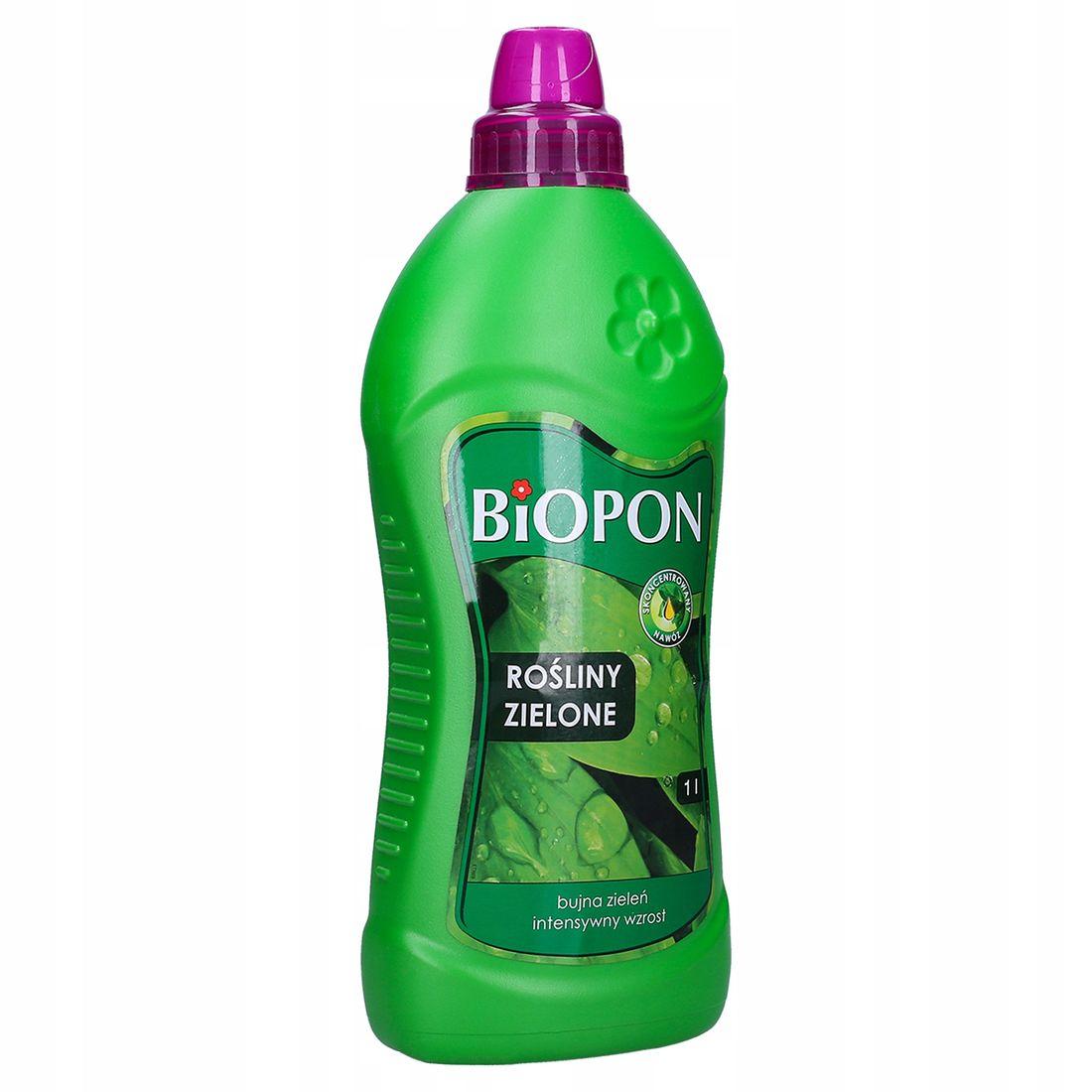 BIOPON Biohumus do roślin zielonych 1L  płyn /6/