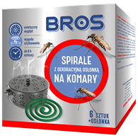 BROS Spirala na komary z dekor.osłon.metal. 4szt.