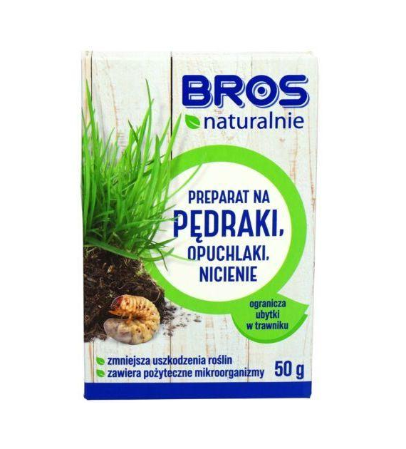 BROS NATURALNIE preparat na pędraki,nicienie50g/14
