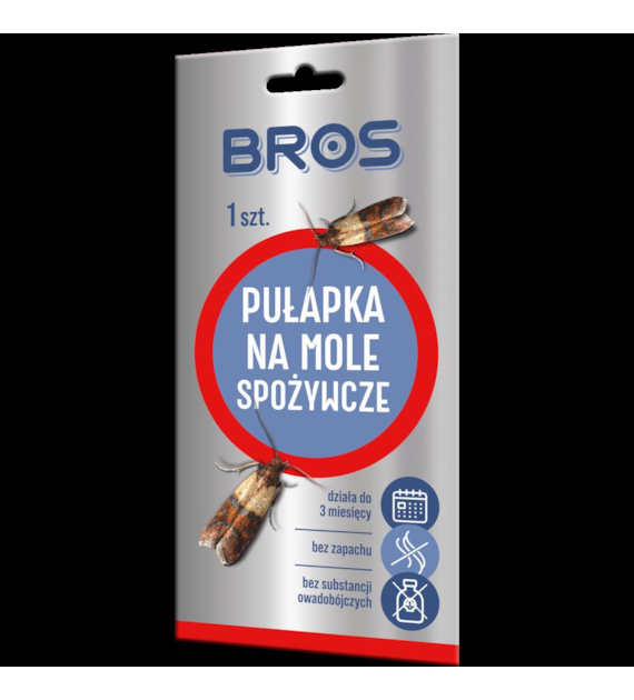 BROS Pułapka na mole spożywcze DUO+2 wkłady