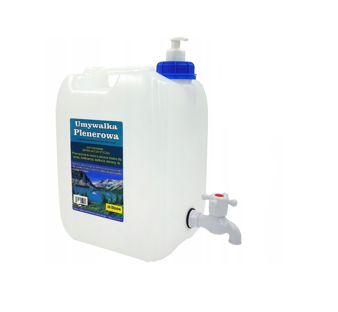 UMYWALKA PLENEROWA Z DOZOWNIKIEM NA MYDŁO 10L