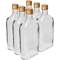 Butelka piersiówka 500ml z zakrętką 6szt. 631414