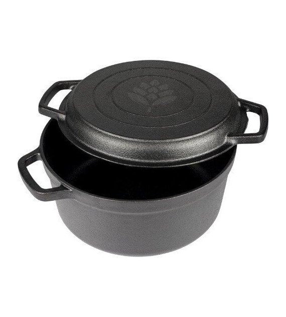 GARNEK ŻELIWNY z patelnią 5L 330528