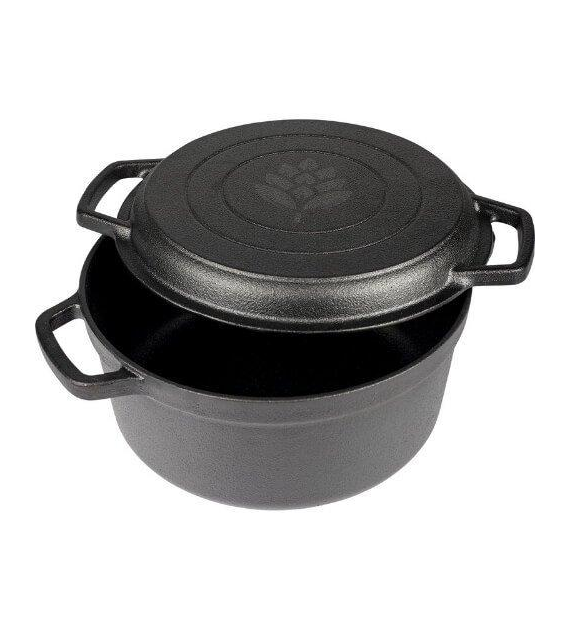 GARNEK ŻELIWNY z patelnią 5L 330528