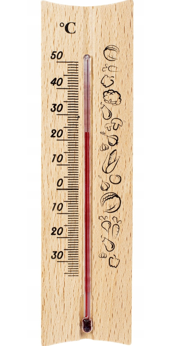 Termometr pok. drewn. 40/150mm prpsty 010200