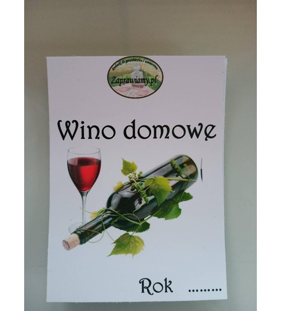 Etykieta na wino domowe 660022 20szt. EW20