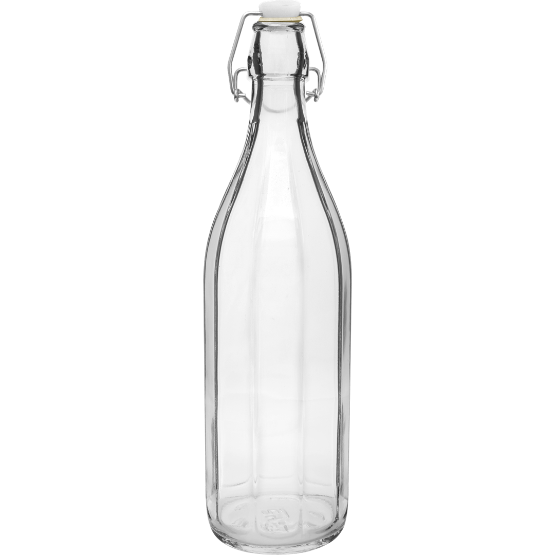 Butelka 1l z hermet. zamknięciem prążki 631114
