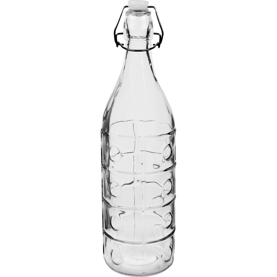 Butelka 1l z hermet. zamknięciem groszki 631110