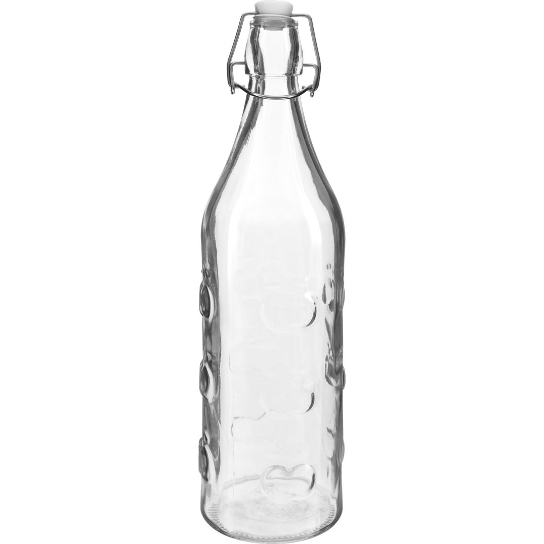 Butelka 1l z hermetycznym zamk. jabłuszka 631111